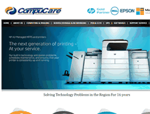 Tablet Screenshot of compucare.co.bw
